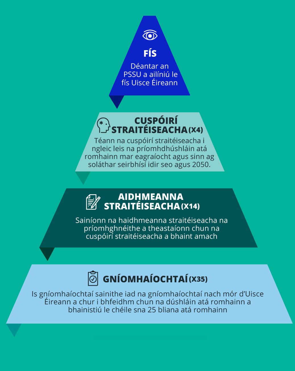 WSSP Diagram for enablers objectives in Irish