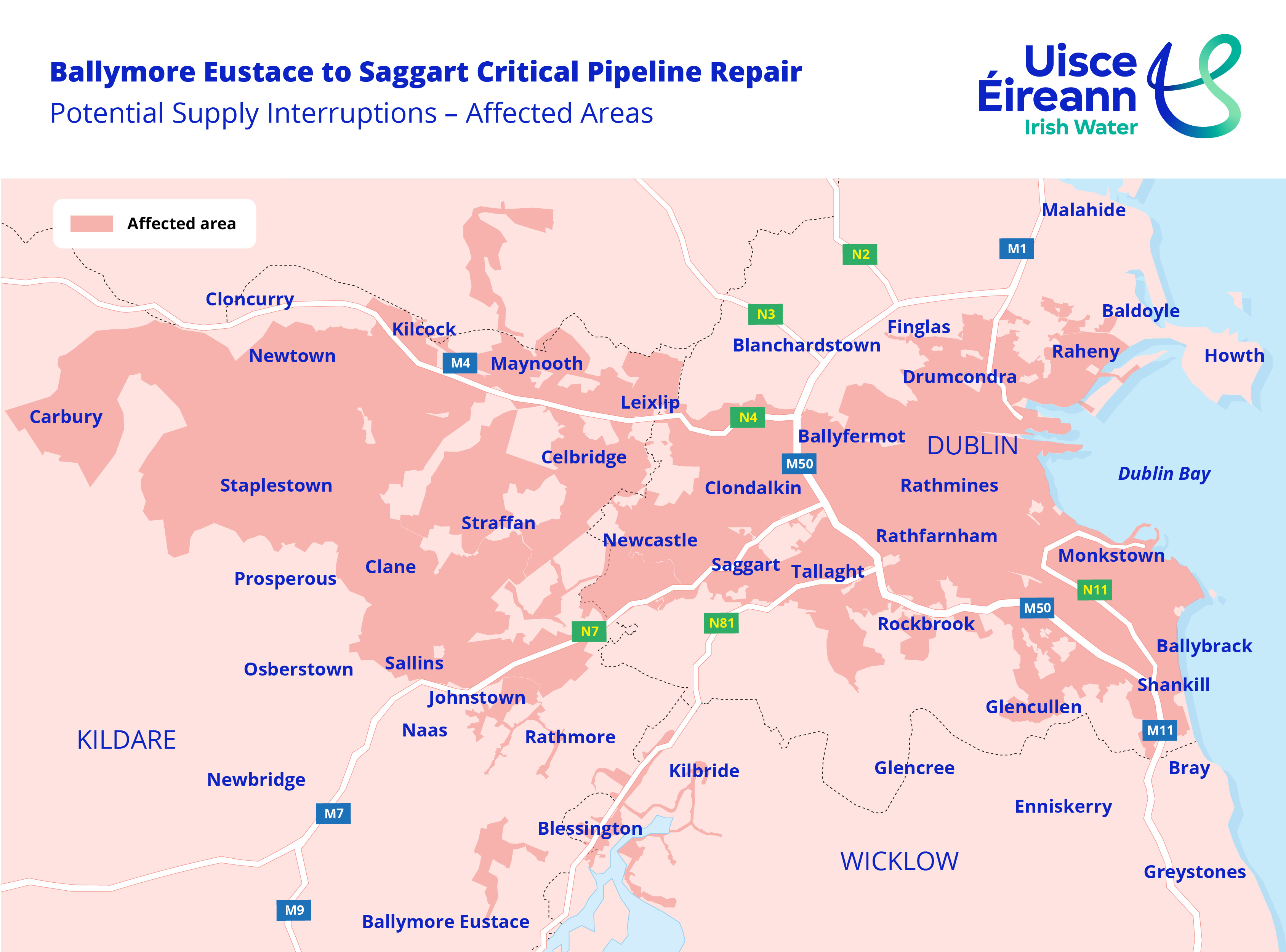 UE Ballymore Eustace Map