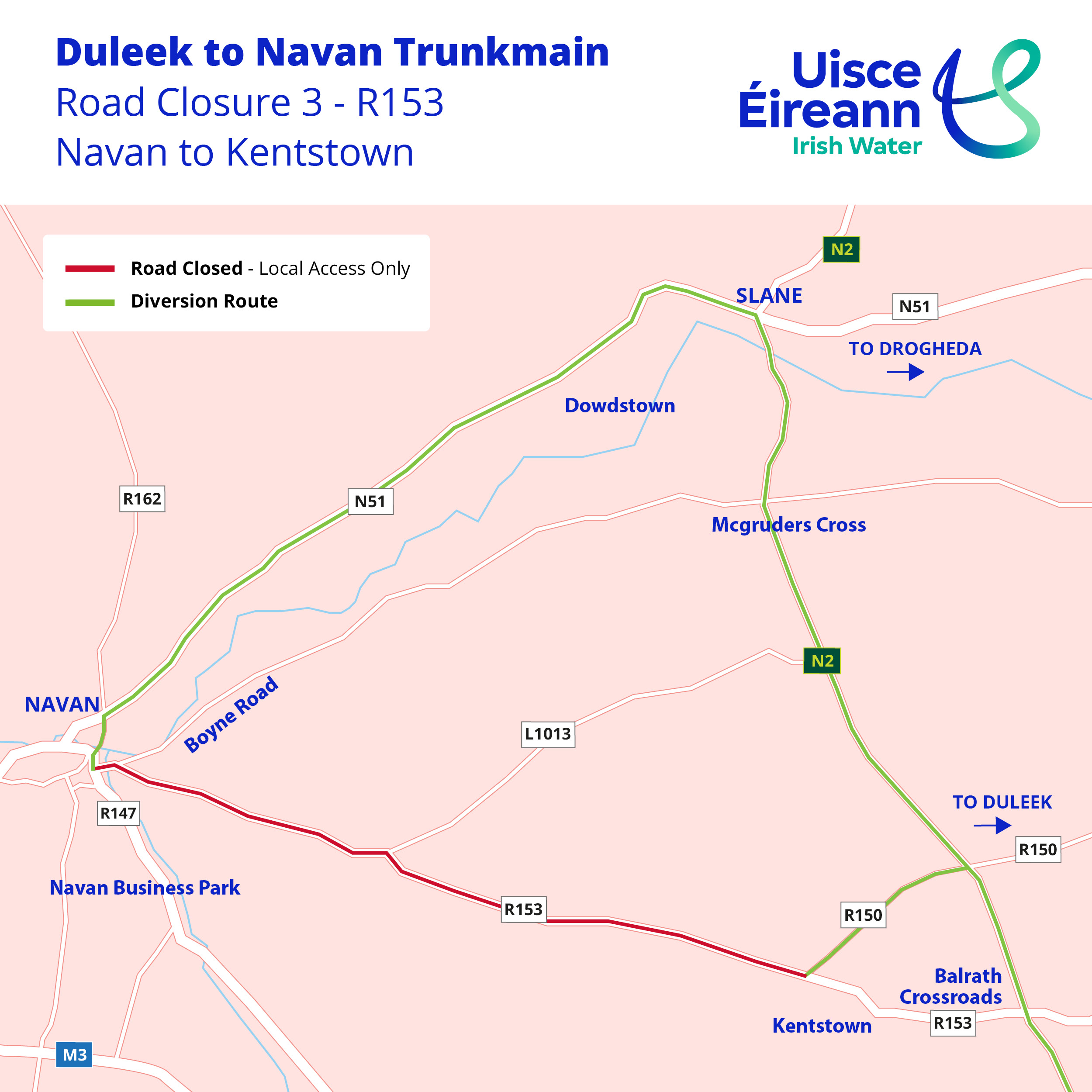 Duleek to Navan Road Closure