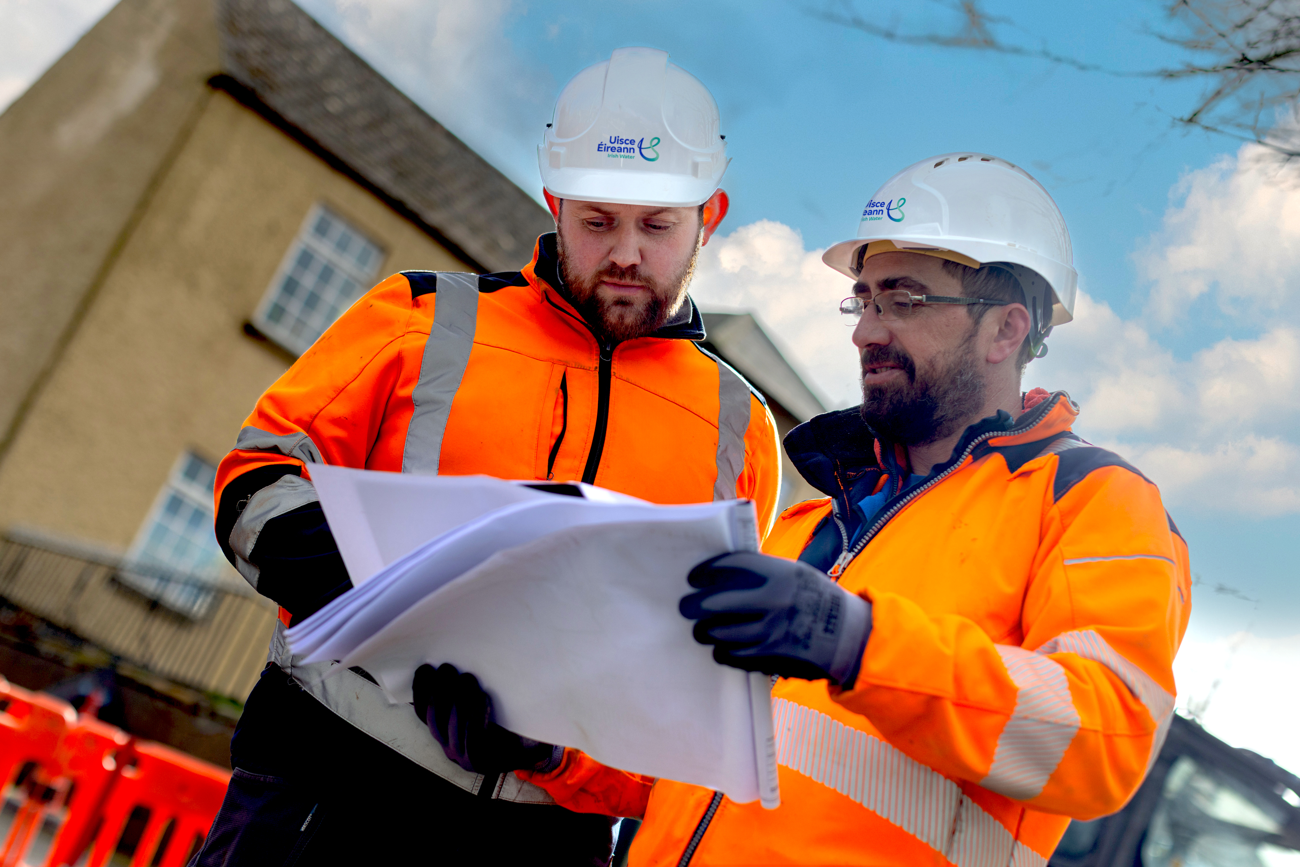Two Workers on site
