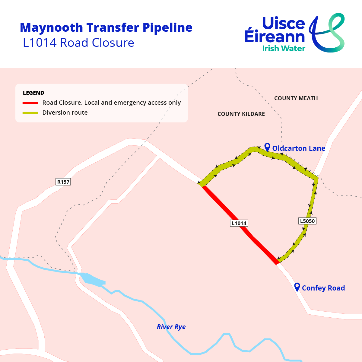 L1014 closure and diversion