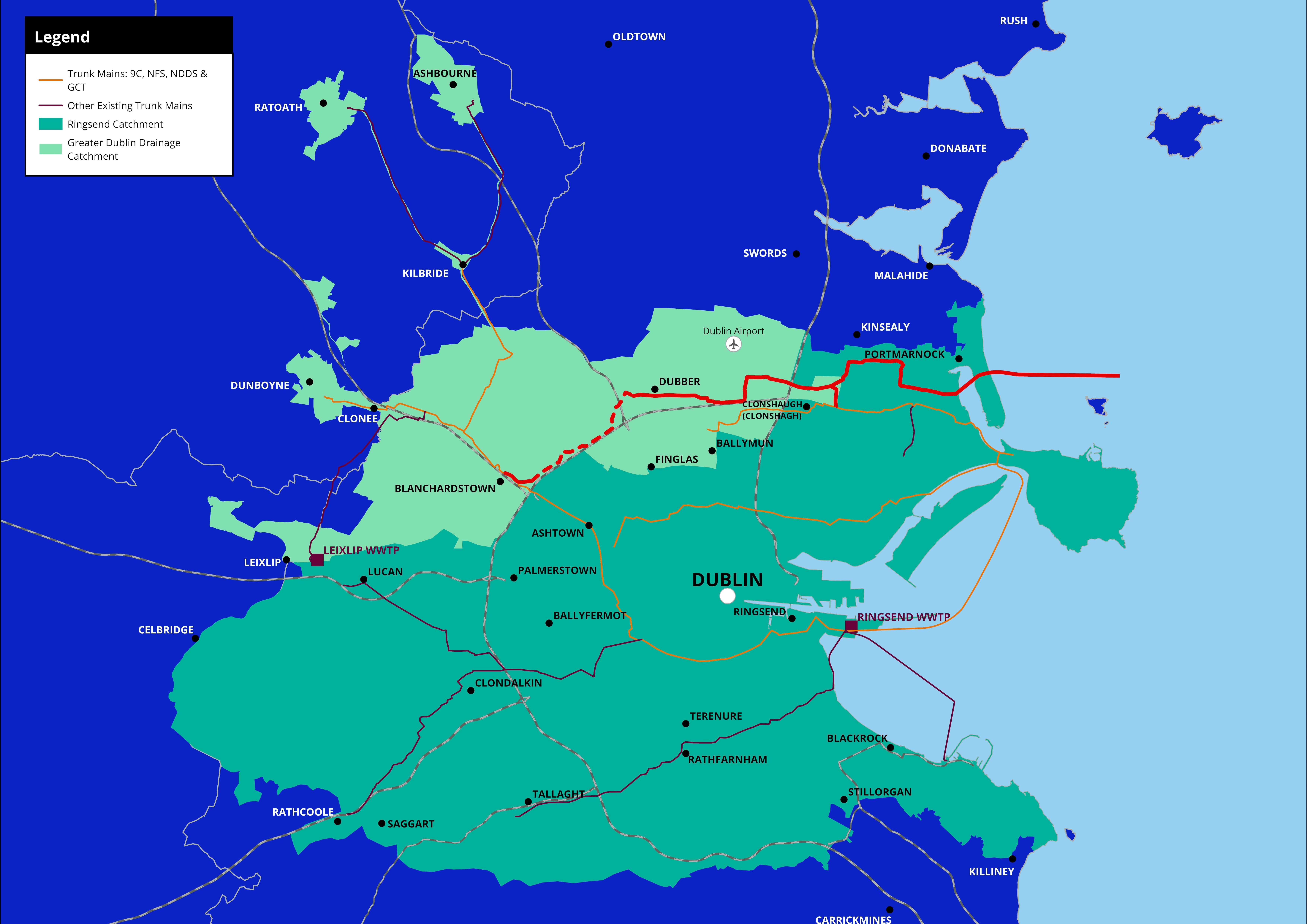 GDD catchment area infographic map