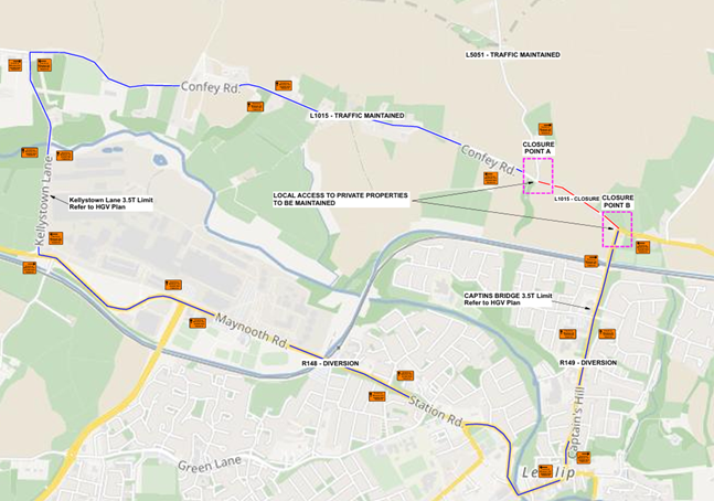 Maynooth Road Closure