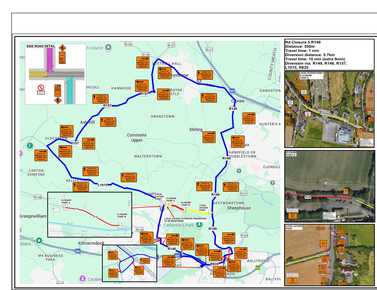 Road Closure 5 - Maynooth Transfer Pipeline