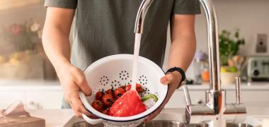 Conservation washing fruit sink tap
