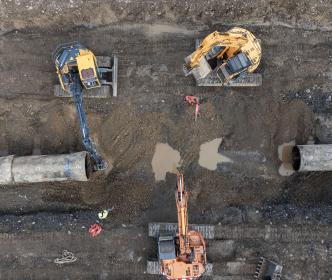Ballymore Eustace to Saggart Pipe Repairs Aerial Photograph