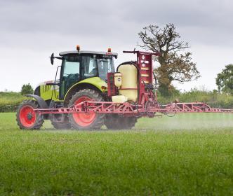 Tractor Spraying
