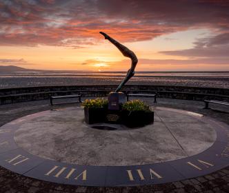 A sundial in Blackrock Village