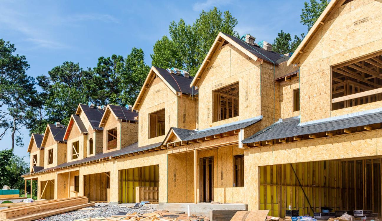 Seven houses that are under development